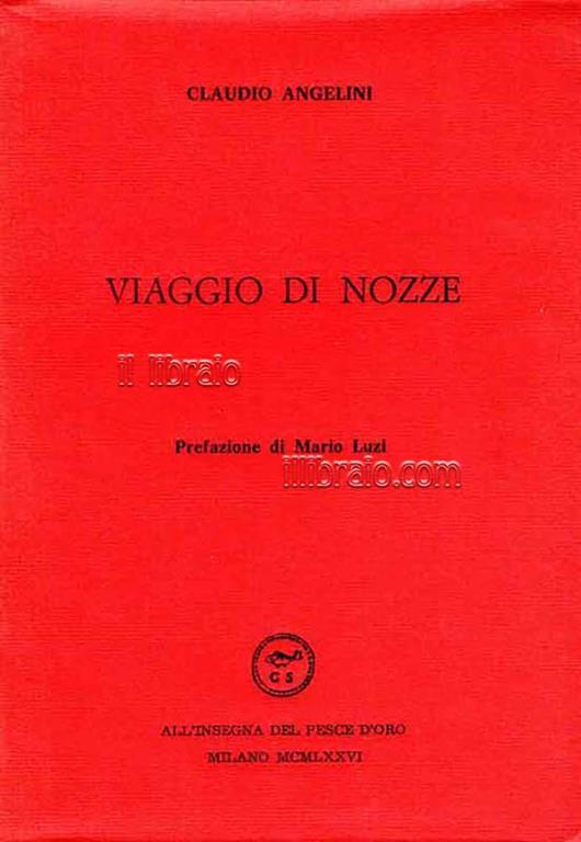 Viaggio Di Nozze - Cesare Angelini - copertina