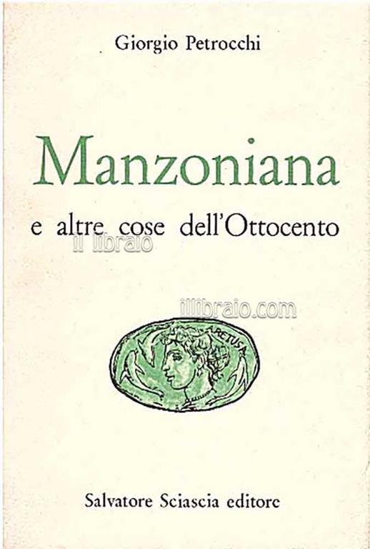 Manzoniana e altre cose dell'Ottocento - Giorgio Petrocchi - copertina