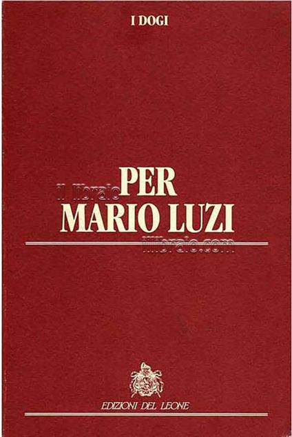 Per Mario Luzi - Giorgio Tabanelli - copertina