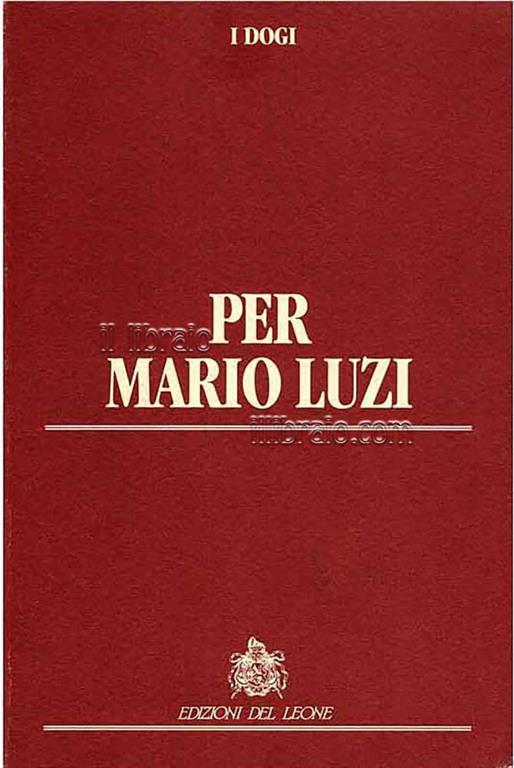 Per Mario Luzi - Giorgio Tabanelli - copertina