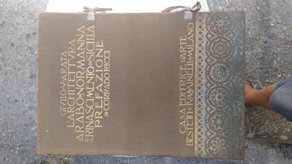 L' architettura arabo normanna e il rinascimento in Sicilia. Prefazione di Corrado Ricci - Giulio Arata - copertina