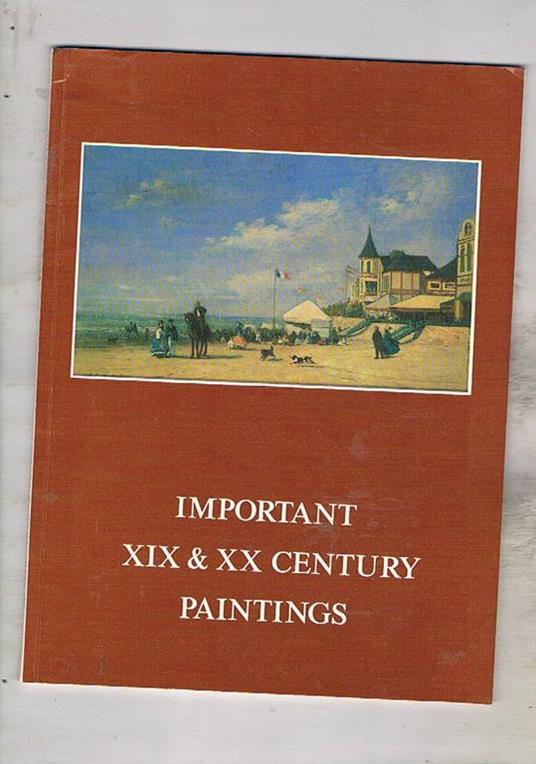 Important XIX & XX century paintings. 15th november - 15th december 1979, The Lefevre Gallery - copertina