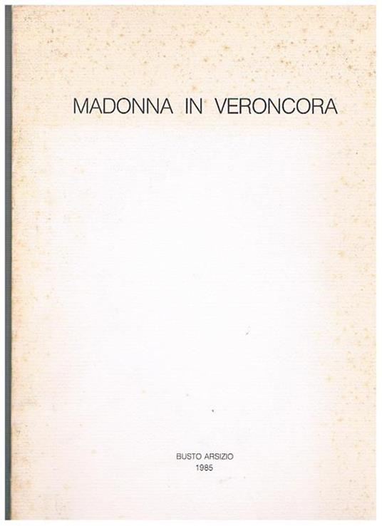 Madonna in Veroncora - copertina