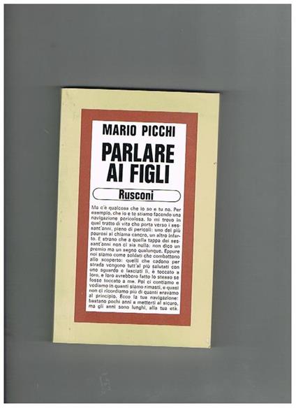 Parlare ai figli - Mario Picchi - copertina