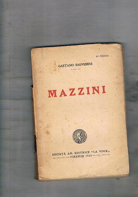 Mazzini - Gaetano Salvemini - copertina