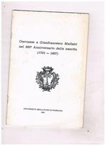 Onoranze a Gianfrancesco Malfatti nel 250° Anniversario della nascita (1731-1807)