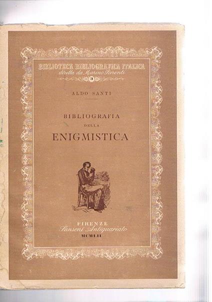 Bibliografia della enigmistica - Aldo Santi - copertina