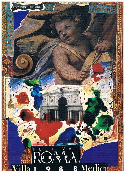 Festival Roma Europa 1988 Villa Medici. Volume che raccoglie articoli sugli spettacoli succedutisi nell'occasione per celebrare le opere di Gabriele D'Annunzio attraverso danza, cinema e arte - copertina