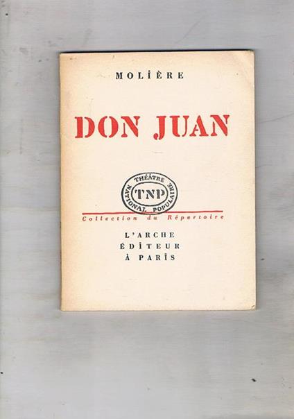 Don Juan ou le festin de Pierre. Comedie - Molière - copertina