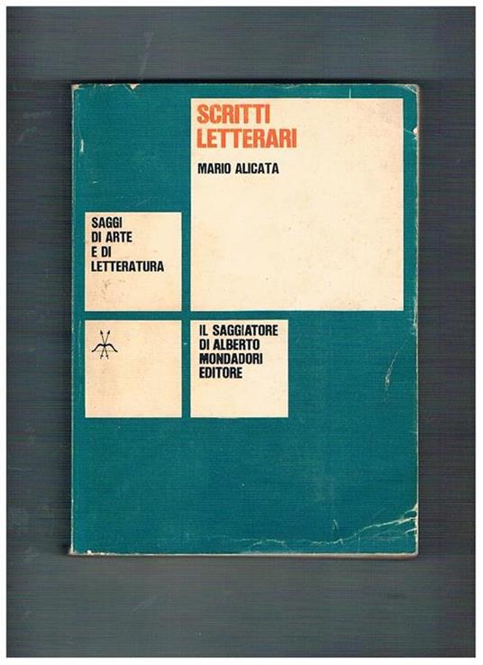 Scritti letterari - Mario Alicata - copertina