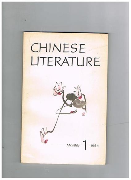 Chinese literature, rivista mensile. annata del 1964 mancante dei numeri 5 e 8 - copertina