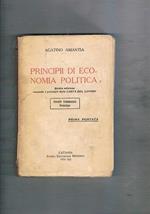 Principii di economia politica. Secondo i principi della carta del lavoro