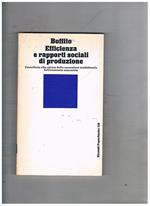 Efficienza e rapporti sociali di produzione. Contributo alla critica della concezione tradizionale dell'economia comunista