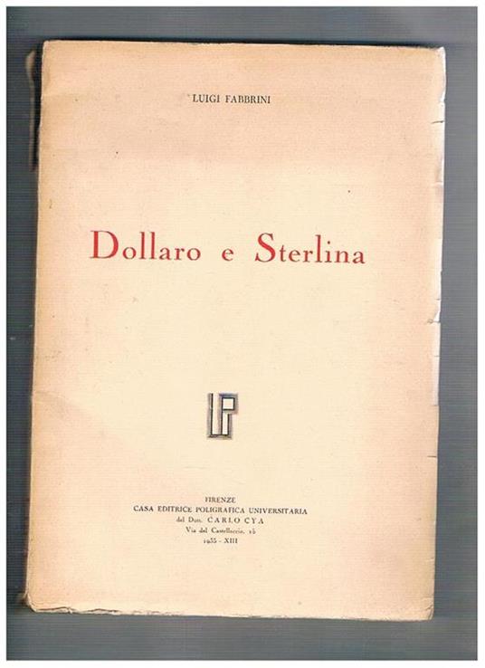 Dollaro e Sterlina - Luigi Fabbrini - copertina