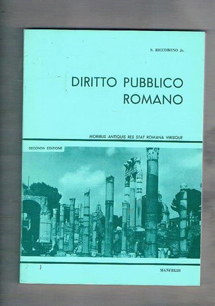 Diritto pubblico romano - S. Riccobono - copertina