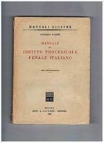 Manuale di dititto processuale penale italiano