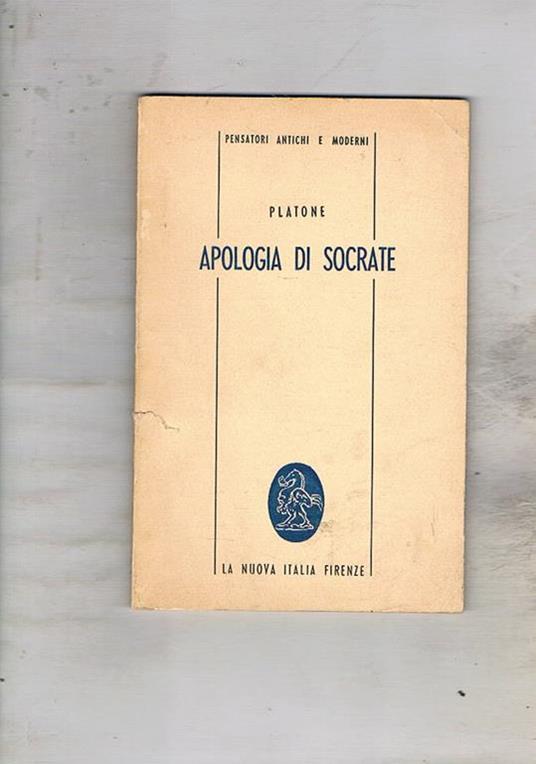 Apologia di Socrate. Traduzione, introduzione e note di Giuseppe Lombardo - Platone - copertina