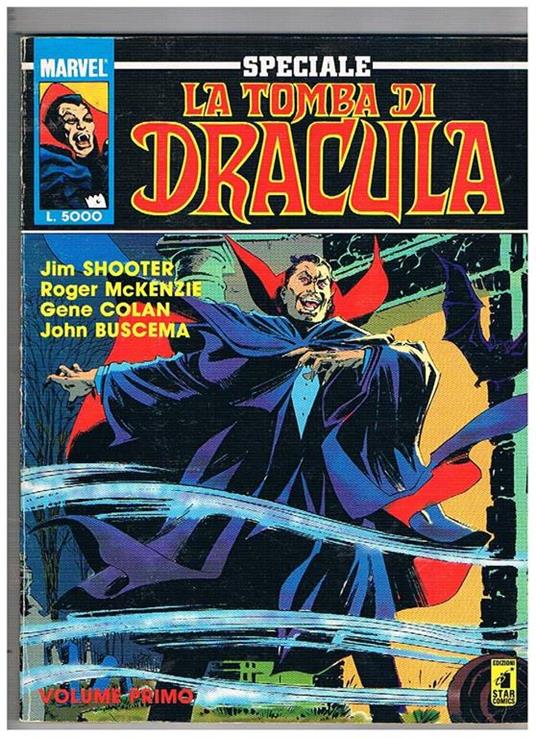 La tomba di Dracula. Vol. primo supplemento a i fantastici quattro del 30 marzo 1991 - Lee Stan - copertina