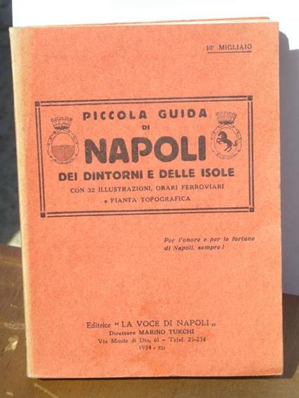 Piccola guida di Napoli dei dintorni e delle isole - copertina