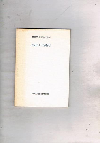 Nei campi - Renzo Gherardini - copertina