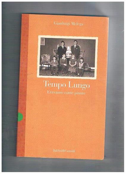 Tempo lungo. Eravamo come piante - Gianluigi Melega - copertina