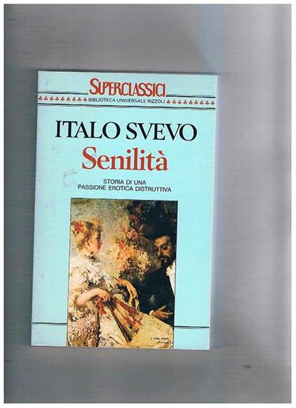 Senilità - Italo Svevo - copertina