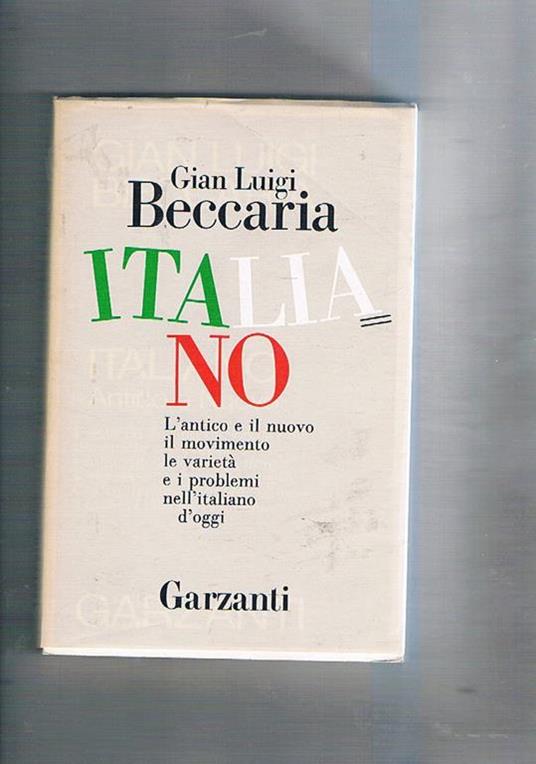 Italiano - Gian Luigi Beccaria - copertina