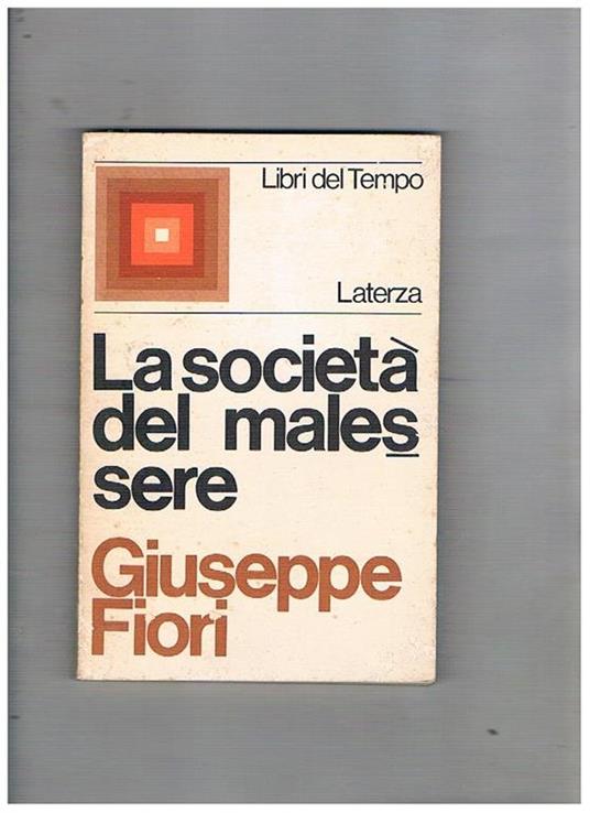 La società del malessere - Giuseppe Fiori - copertina