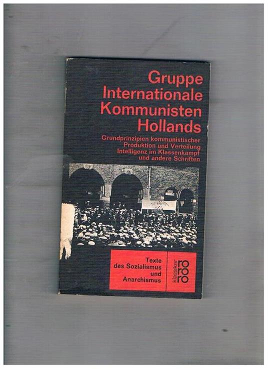 Gruppe Internationale Kommunisten Hollands - Gottfried Mergner - copertina