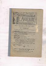 L' Avvenire (esce il 10, il 20 e il 30 d'ogni mese). Tra gli articoli: L'edizione romana delle canzoni di Giacomo Leopardi. Numero 11 del 30 settembre 1897