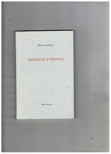 Ideologia e politica - Mauro Scoccimarro - copertina