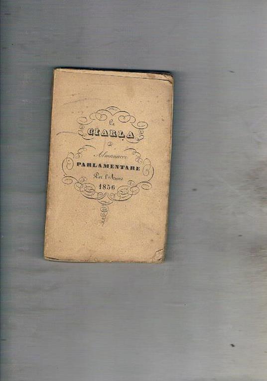 Almanacco parlamentare per l'anno 1856 - Giuseppe Mongibello - copertina