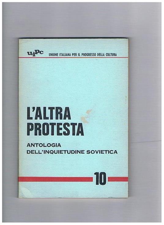 L' altra protesta antologia dell'inquietudine sovietica - copertina