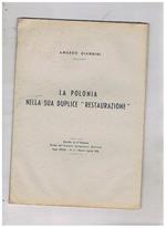 La Polonia nella sua duplice restaurazione. Estratto