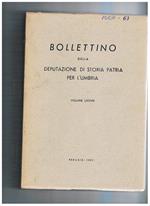 Bollettino della deputazione di storia patria per l'Umbria vol. 78°. Contiene: l'ordine dei templari a Perugia la circolazione monetaria a Perugia sec. XII-XIV gli ebrei a Gubbio nel '300 sulla datazione dei Sestini di Perugia una iscrizione umbra con la