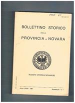 Bollettino storico per la provincia di Novara, anno LXXXII - 1991, semestrale n. 1 - 2