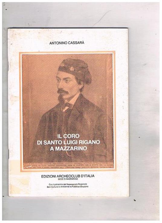 Il coro di Santo Luigi Rigano a Mazzarino - Antonino Cassarà - copertina