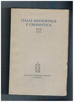 Italia medioevale e umanistica