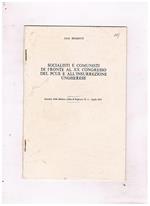 Socialisti e comunisti di fronte al XX Congresso del Pcus e all'insurrezione ungherese. Estratto dalla Rivista Città & Regione n. 4 - Aprile 1977