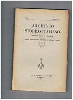 Archivio storico italiano, trimestrale fondato da G. P. Viesseux. Anno 1972 disp. n° 1. Contiene: Firenze e la carestia del 1346-47 Romagna medievale il sistema degli stati italiani ecc