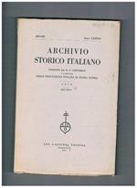 Archivio storico italiano, trimestrale fondato da G. P. Viesseux. Anno 1976 disp. n° 3-4. Contiene: Ser Francesco di Ser Barone Baroni e il suo servizio nella cancelleria della repubblica fiorentina 1480-94 l'insegnamento di Pasquale Villari negli scritti