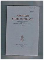 Archivio storico italiano, trimestrale fondato da G. P. Viesseux. Anno 1993 disp. n° 1. Contiene: la provvisione del 1550 sulle hore dè magistrati e la politica di buon governo del duca Costantini Ià dè Medici per una storia della stamperia Stecchi e Paga