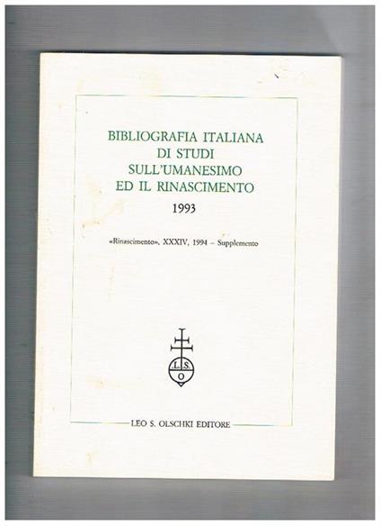 Bibliografia italiana di storia della scienza Vol. 9-10: 1990-91 - copertina