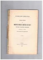 Sul bilancio di Grazia e Giustizia e dei Culti. Discorso del Ministro di Grazia e Giustizia e dei Culti Vittorio Emanuale Orlando pronunziato in senato nella tornata del 24 maggio 1907