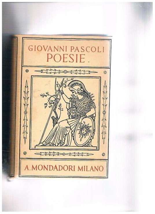 Poesie con un avvertimento di Antonio Baldini - Giovanni Pascoli - copertina