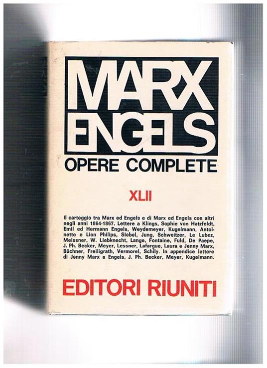 Opere complete - Karl Marx,Friedrich Engels - copertina