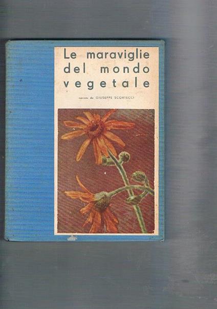 Le meraviglie del mondo vegetale. Vita e curiosità delle piante narrate da Giuseppe Scortecci con numerose illustrazioni. Coll. La Scala d'oro serie VIII n° 11 - Giuseppe Scortecci - copertina