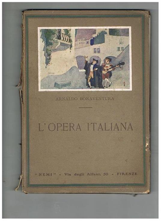 L' opera italiana - Arnaldo Bonaventura - copertina