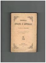 Profili storici e letterari di Carlo Segrè. Contiene: Cervantes soldato. - Sir Walter Ralegh. - Il diario di Pepys. - Rousseau nella vita privata e pubblica di Mirabeau