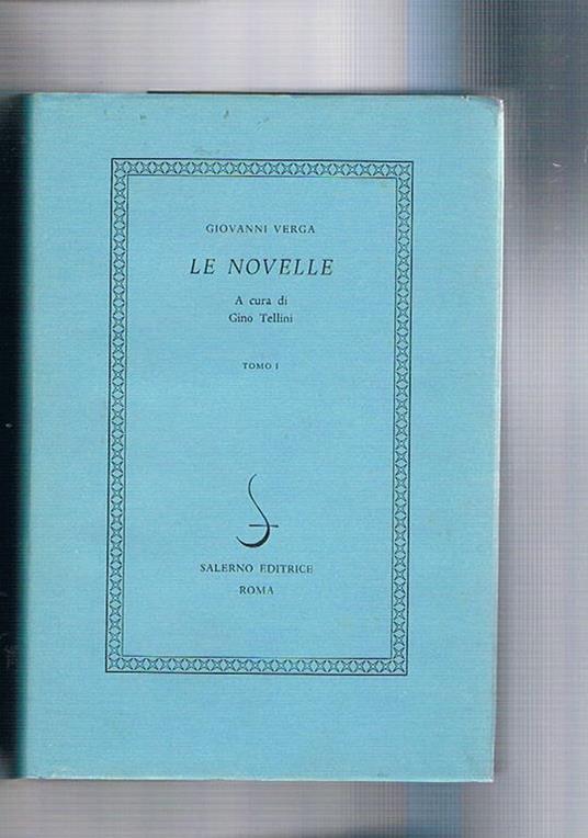 Le novelle - Giovanni Verga - copertina